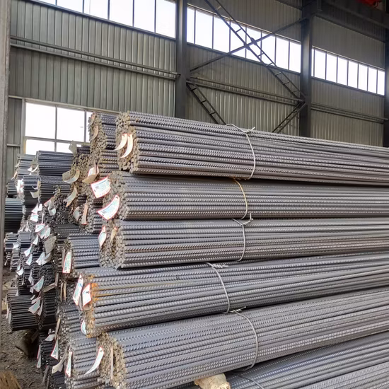 HRB400 HRB500 ASTM A615 Gr60 GB AISI JIS BS DIN Stahlstange/Rod Edelstahlstange 8 m 10 m 12 m 16 m verformte Stahlstange Verstärkungsstahlbewehrung für den Bau auf Lager